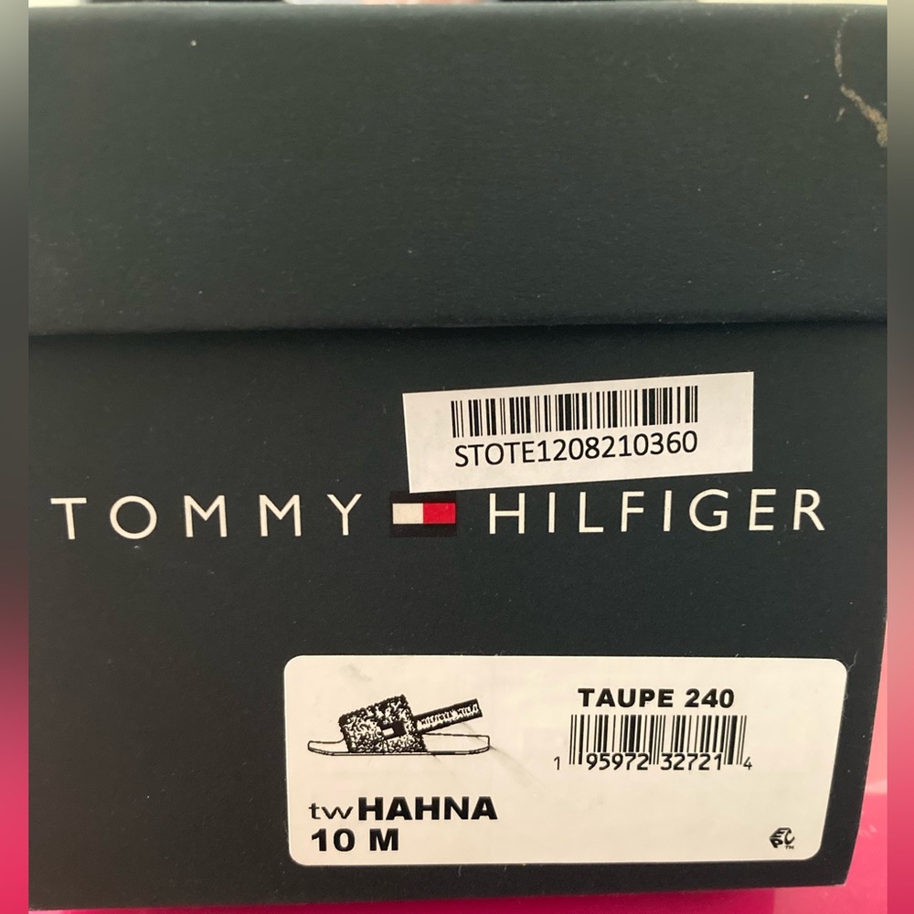 [#1014] TOMMY HILFIGER | twHahna Faux Fur Slingback Sandals | Taupe | 10 - Picture 8 of 9